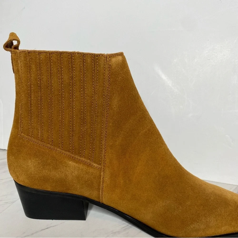 Marc Fisher Yarita Brown Suede Bootie 11M